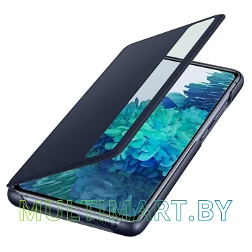 Чехол Samsung Smart Clear View Cover для Galaxy S20 FE (темно-синий) картинка 4